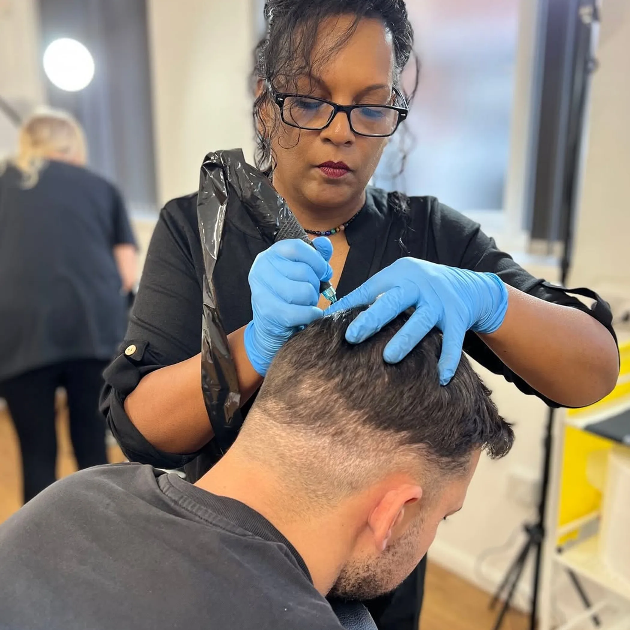 cosmetic hair tattooing procedure