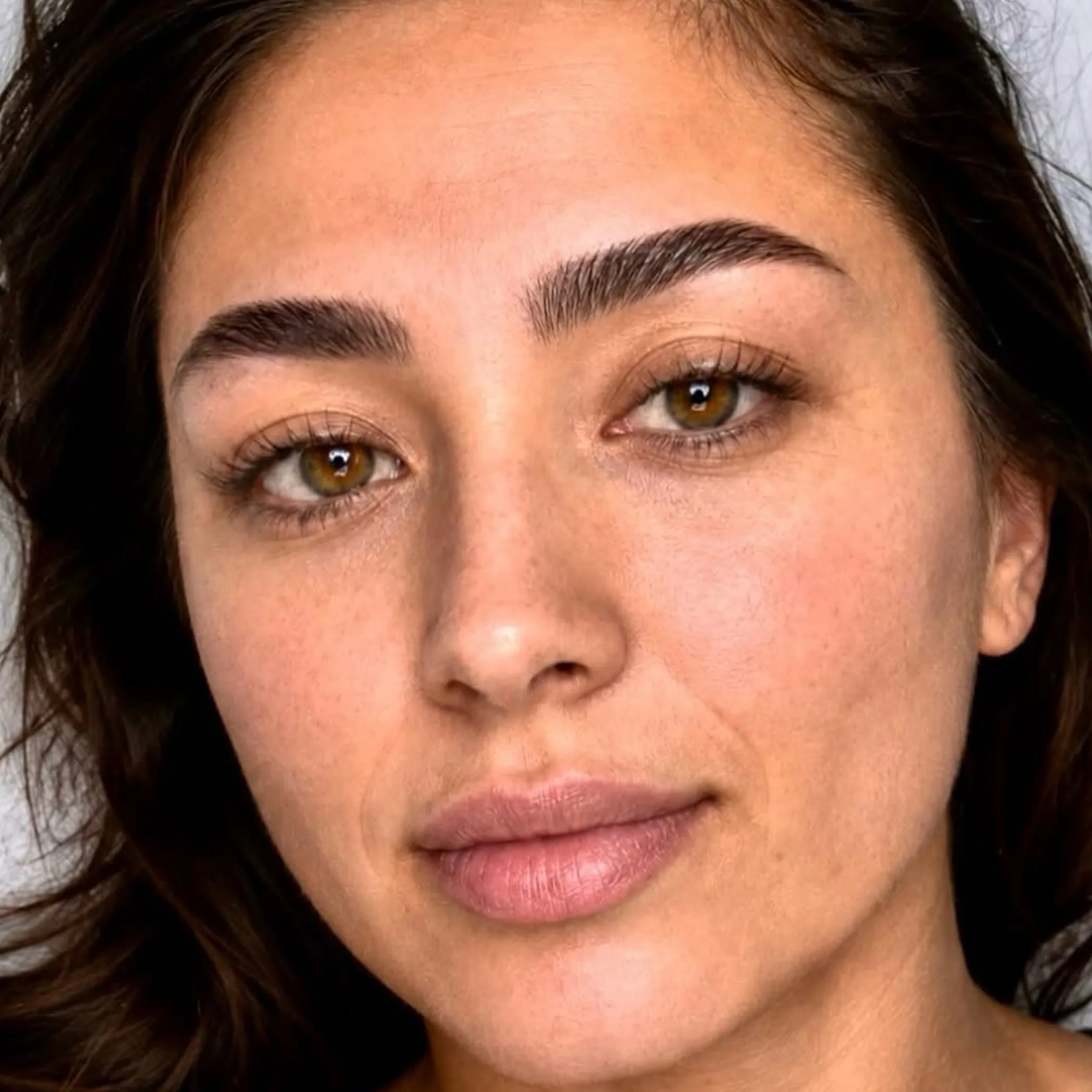 healed cosmetic brow tattoo results