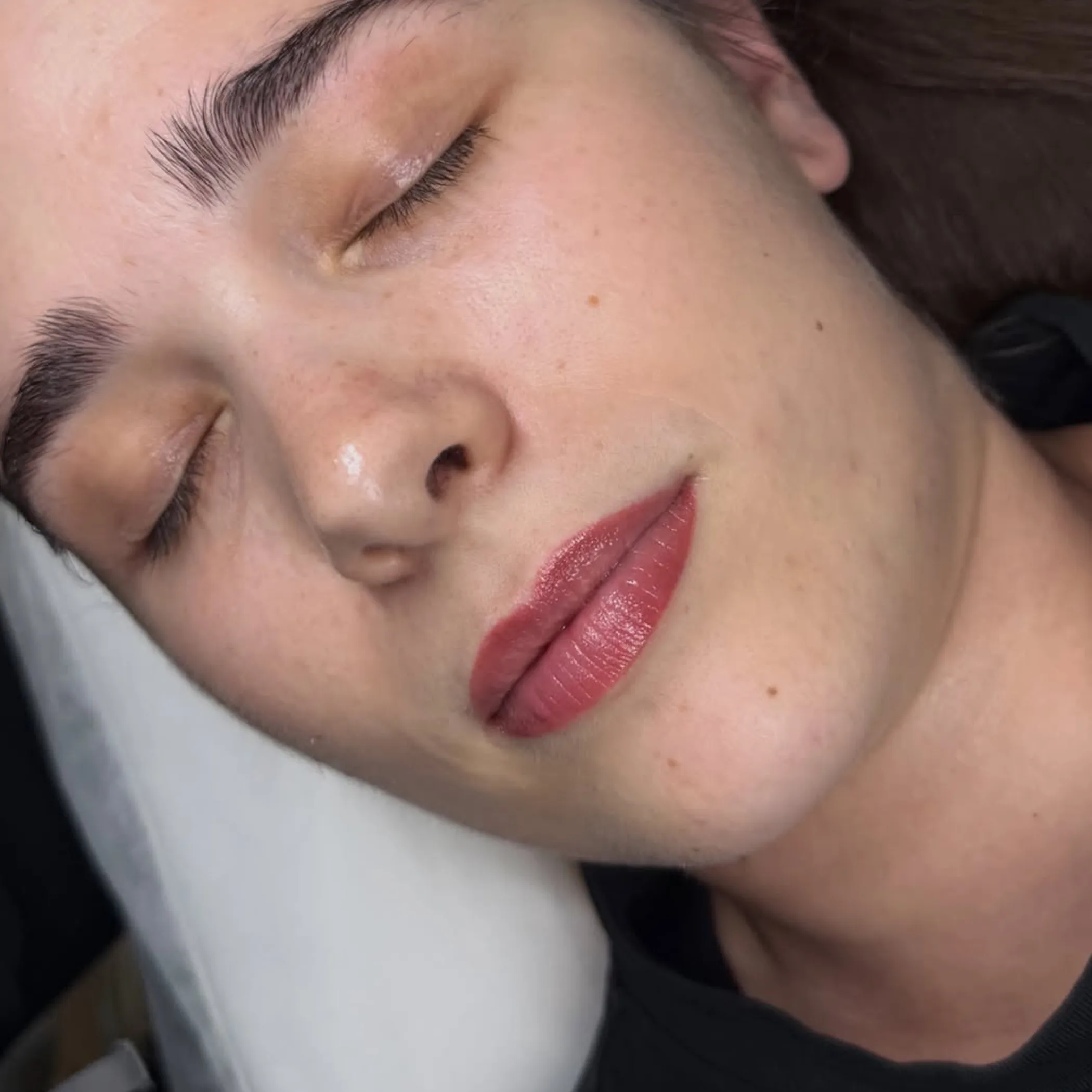 cosmetic tattooed lips